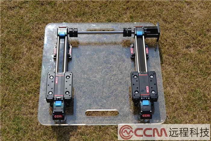 CCM直线滑台模组双支并排单轴传动机构