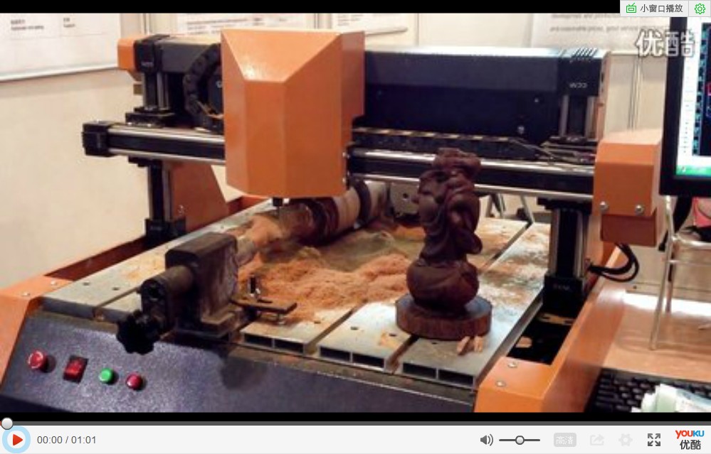 东莞远程CCM直线滑台滑轨在木雕刻机中应用视频