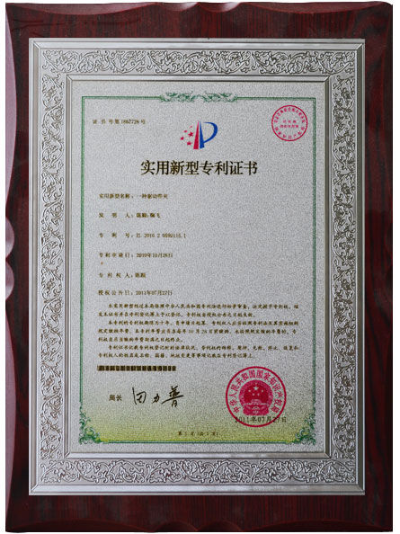 CCM 远程科技电动滑台专利证书